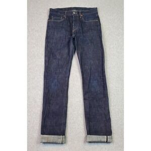 RGT Rogue Territory Stanton Slim Straight Indigo Selvedge Denim Men's Size 30